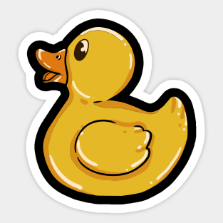 Cute Yellow Rubber Duck - Yellow Rubber Ducky T-Shirt and Gifts Sticker